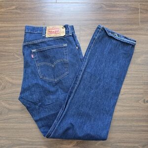 Levi's Men's 501 Classic Indigo Straight Jeans